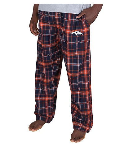 Concepts Sport Men's Navy Denver Broncos Ultimate Plaid Flannel Pants