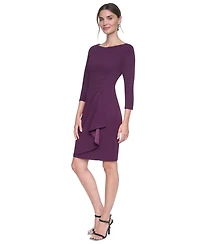Dkny Women's Boat Neck Ruched Sheath Dress