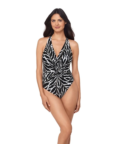Magicsuit Women's Sand Tracks Drew V-Neck One-Piece Swimsuit