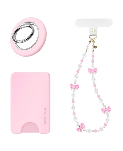Velvet Caviar Gift Set with MagSafe Wallet, Grip Ring, and Phone Charm