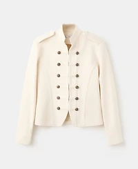 Mango Women's Band Collar Fitted Jacket