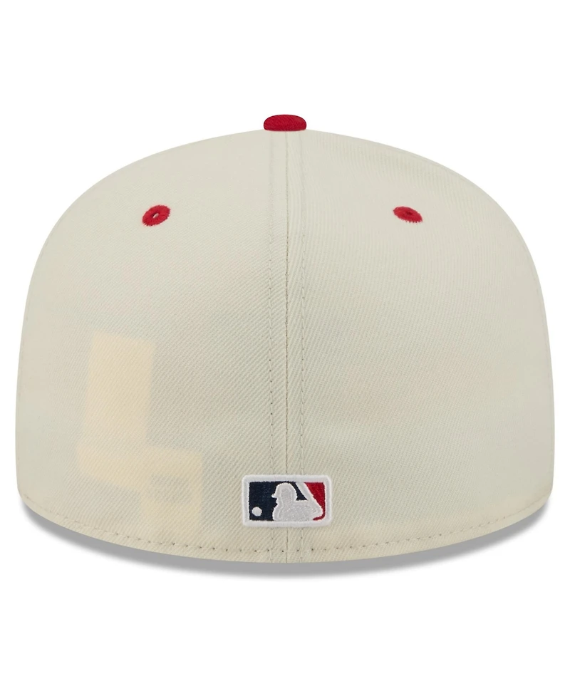 New Era Men's Cream/Red St. Louis Cardinals Usa 250 Fourth of July 59FIFTY Fitted Hat
