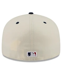 New Era Men's Cream/Blue Chicago Cubs Usa 250 Fourth of July 59FIFTY Fitted Hat