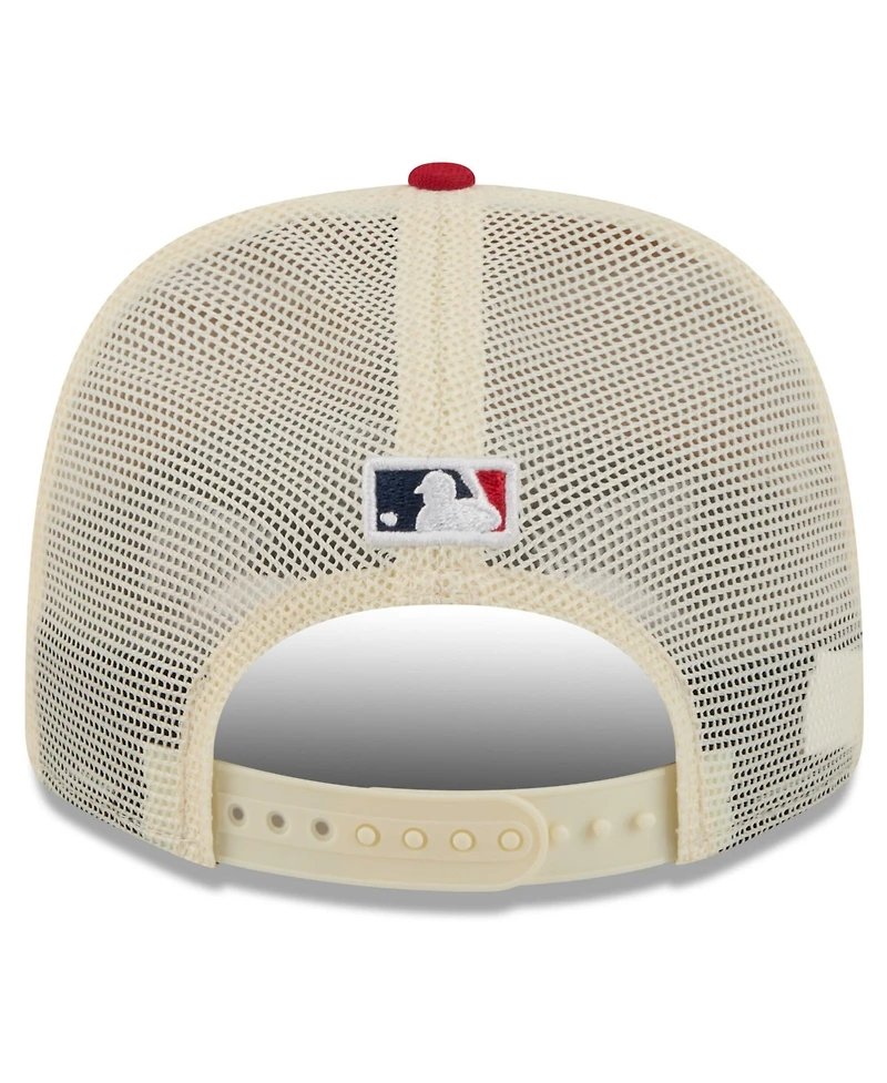 New Era Men's N/A Cream/Red Toronto Blue Jays Usa 250 Fourth of July 9SEVENTY Adjustable Hat