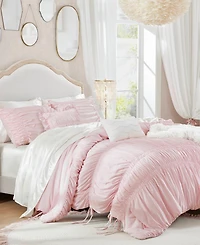 Intelligent Design Ivy Ruched Bow Tie 5-Piece Comforter Set, Full/Queen