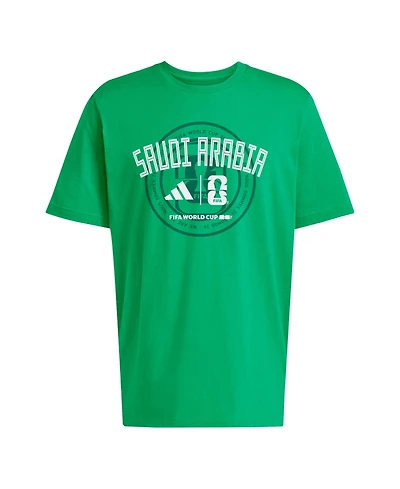 Adidas Men's Green Saudi Arabia National Team 2026 Fifa World Cup Qualifier T-Shirt