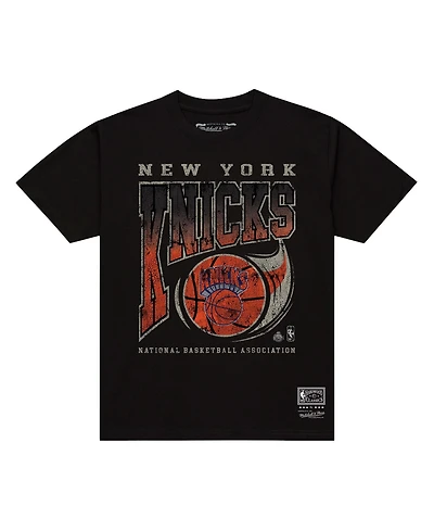 Mitchell & Ness Men's Black New York Knicks Ball Out T-Shirt