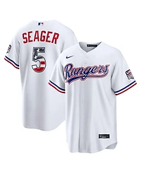 Nike Men's Corey Seager White Texas Rangers Usa 250 Fourth of July Stadium Jersey