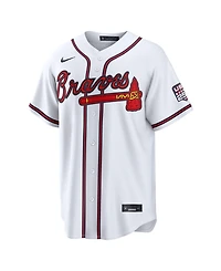Nike Men's Ronald Acuna Jr. White Atlanta Braves Usa 250 Fourth of July Stadium Jersey