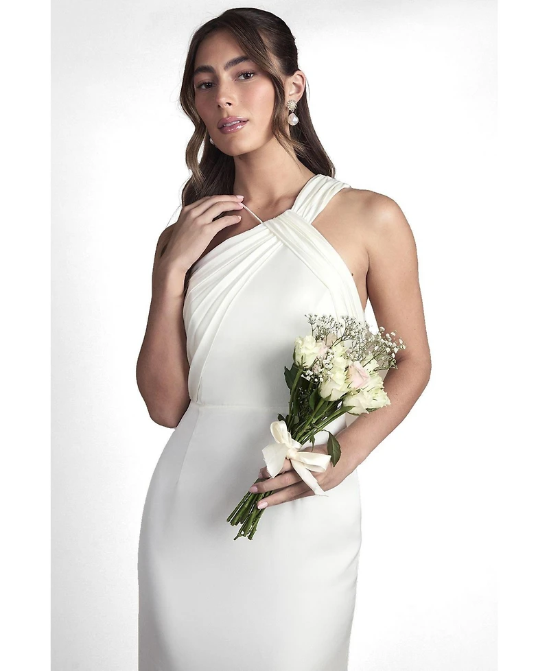 Coast Women's Satin Halter Neck Fishtail Dress
