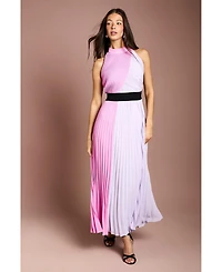 Coast Women's Fit and Flare High Neck Maxi Dress