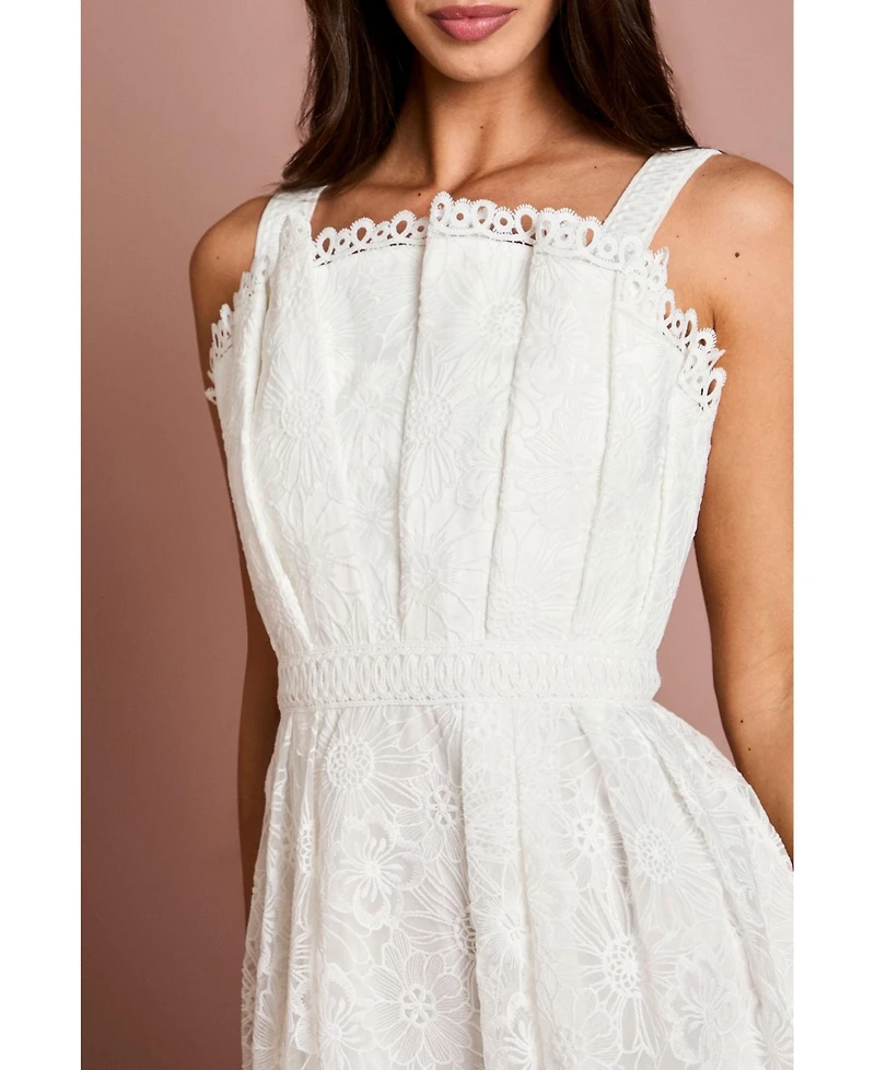 Coast Women's Embroidered Lace Midi Dress