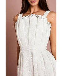 Coast Women's Embroidered Lace Midi Dress