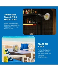 Coors Light Bluetooth Bottle Cap Speaker with Led Lights, Fm Radio, Kickstand, and Wall Mount