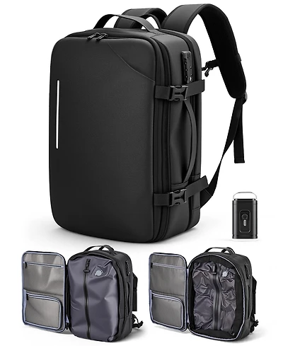Sugift Expandable Travel Backpack with Usb Charging Port, 20 to 30 Liters Carry On Backpack with Laptop Compartment, Water-Resistant Business Backpack