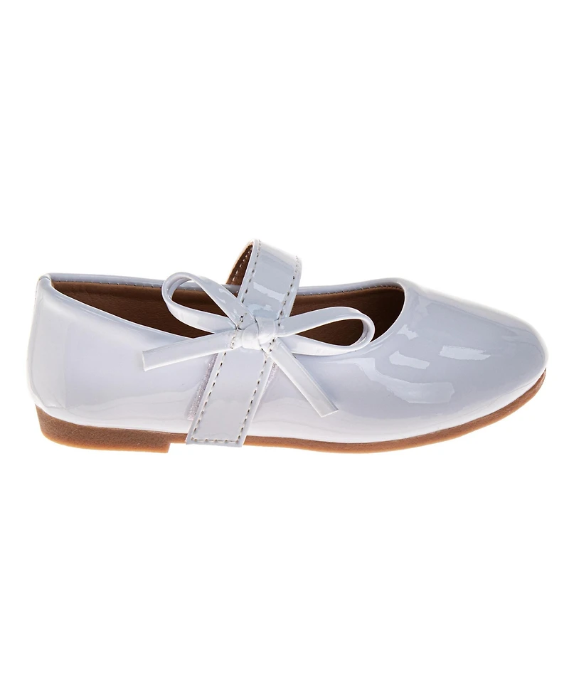 Kensie Girl Little Girls Ballet Flats - Bow Dress Shoes with Classic Slip-On Style (Little Kid/Big Kid)