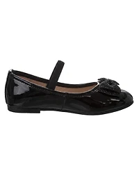 Laura Ashley Girls ( 5 to 10 )Metallic Dress Shoes with Strap Closure (Toddler)
