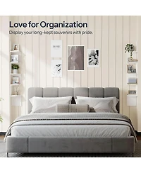 Slickblue Wall-Mounted Corner Shelf Set of 2 for Space-Saving Home Storage