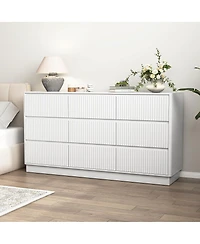 Streamdale Furniture 9-Drawer Modern Wood Dresser and Storage Cabinet