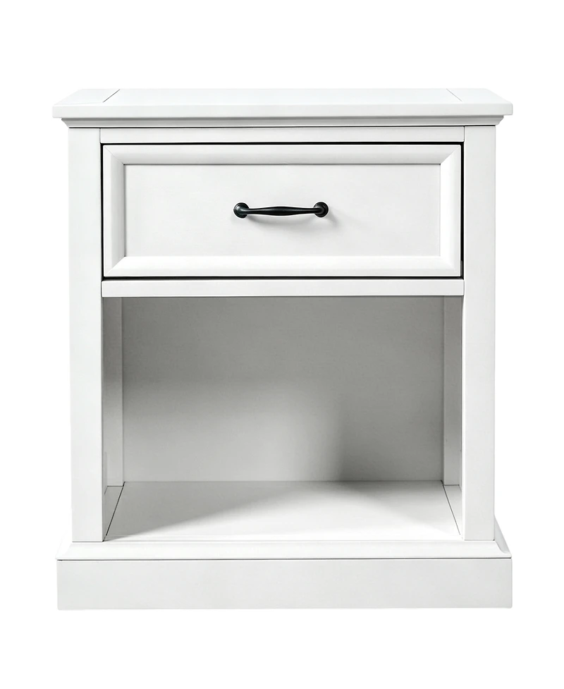 Streamdale Furniture Streamdale 4-Piece Farmhouse Queen Bedroom Set with Bed 2 Nightstands and Dresser