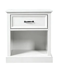 Streamdale Furniture Streamdale 4-Piece Farmhouse Queen Bedroom Set with Bed 2 Nightstands and Dresser
