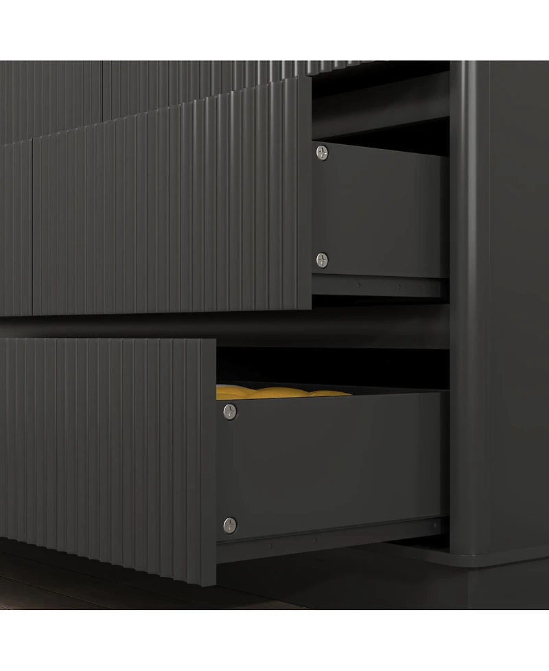 Streamdale Furniture 9-Drawer Modern Wood Dresser and Storage Cabinet