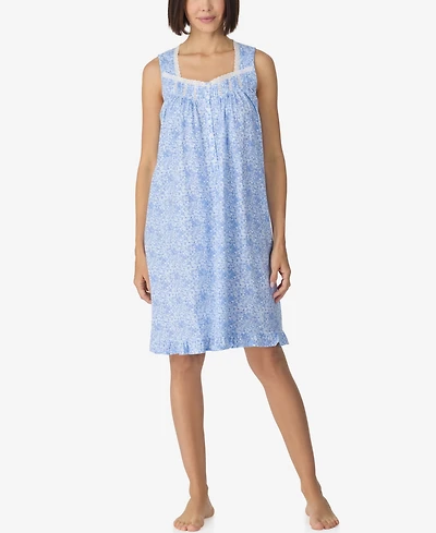 Eileen West Women's Sleeveless Cotton Jersey Knit Short Nightgown