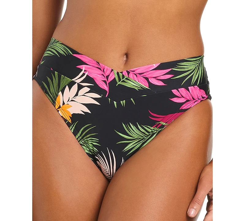 Bar Iii Women's Havana Heat V-Waist High Leg Swim Bottoms, Macy's Exclusive