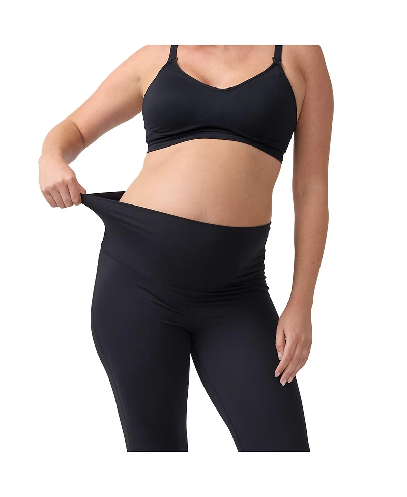 Ingrid + Isabel Maternity Flare/Contour Active Legging Bundle 2-Pack