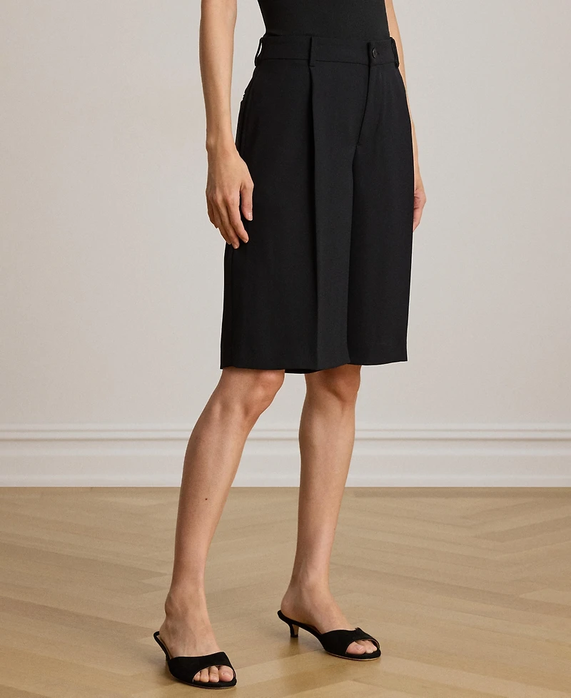 Lauren Ralph Women's High-Rise Double-Faced Bermuda Shorts