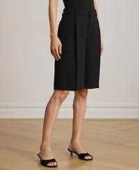 Lauren Ralph Women's High-Rise Double-Faced Bermuda Shorts
