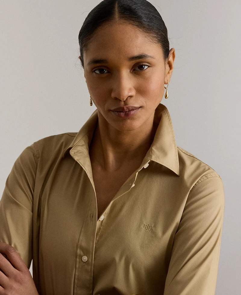 Lauren Ralph Women's Classic Fit Long-Sleeve Shirt