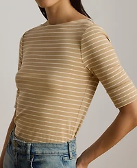 Lauren Ralph Striped Boatneck Top