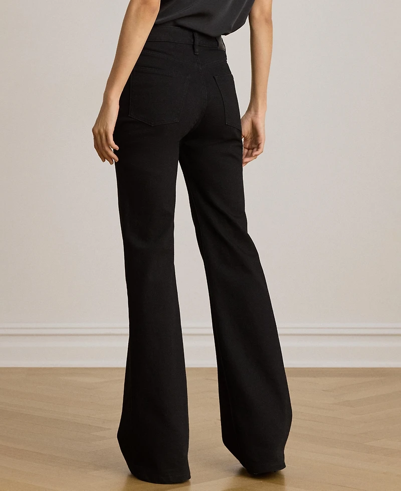 Lauren Ralph Women's Lace-Up Flare Jeans