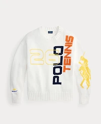 Polo Ralph Lauren Women's Us Open Graphic Logo Cotton Sweater