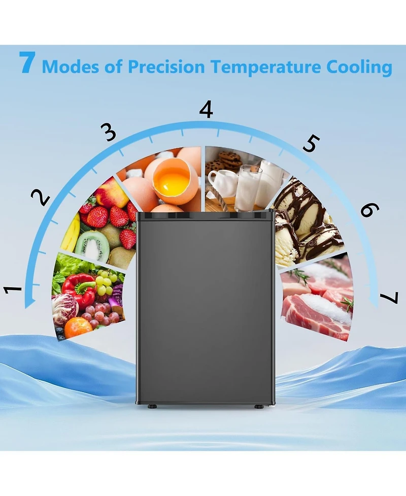 Cowsar 2.6 Cubic. Feet Mini Fridge with Freezer