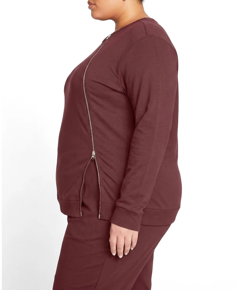 Universal Standard Plus Meridien Zip Sweatshirt