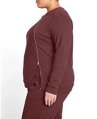 Universal Standard Plus Meridien Zip Sweatshirt