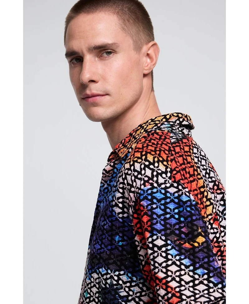 Desigual Men's Embroidered printed shirt