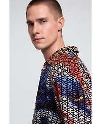 Desigual Men's Embroidered printed shirt