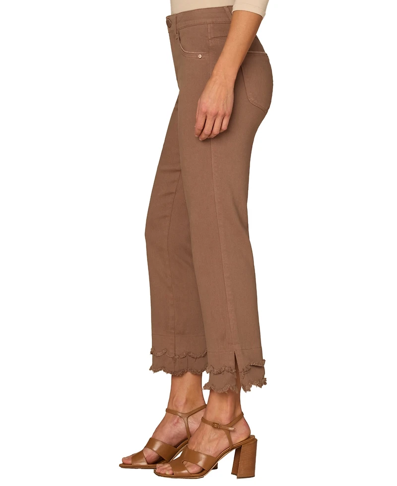 Democracy Petite Zip Fly Kick Flare Jeans
