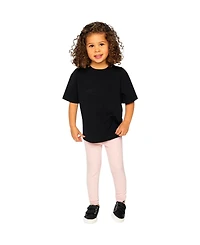 Deux par Toddler Girls 2T- 5T Heavy Jersey Wide Short Sleeve T-Shirt