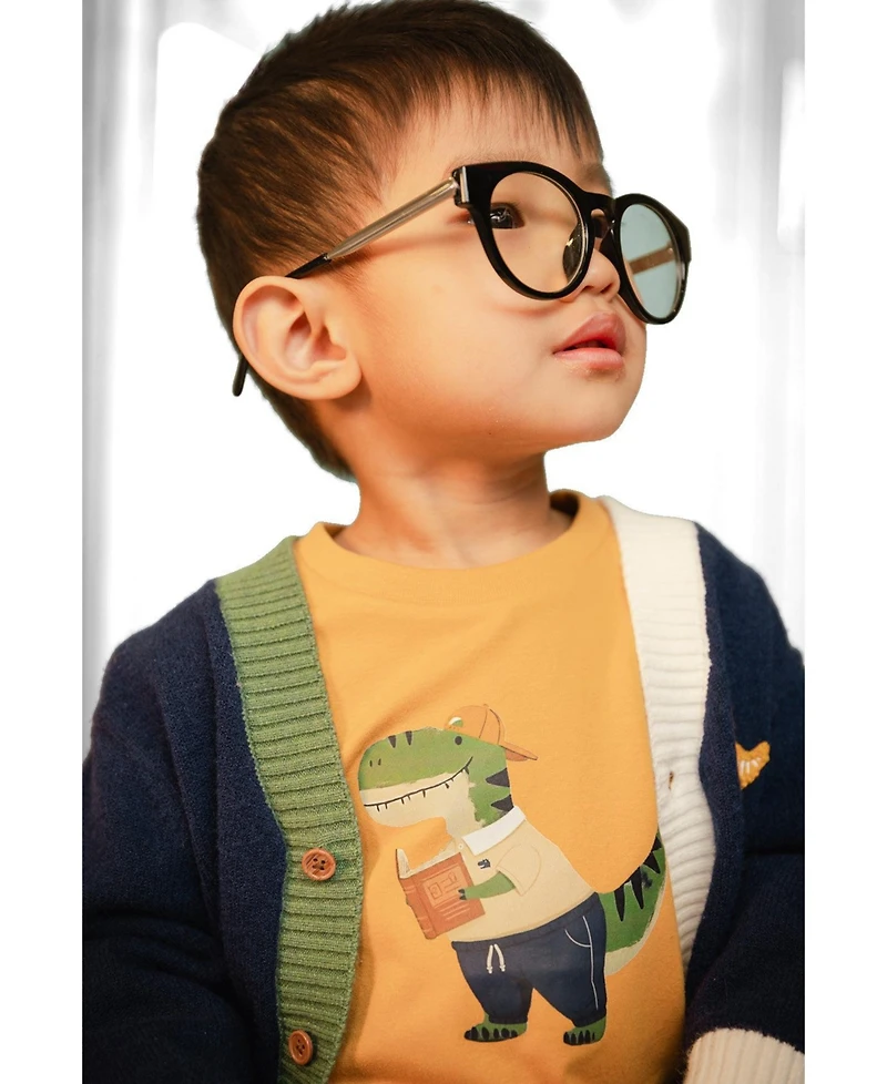 Deux par Little and Big Boy 6- 8 Long Sleeve Organic Cotton T-Shirt