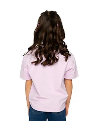 Deux par Little and Big Girl 6-14 Heavy Jersey Wide Short Sleeve T-Shirt Mauve