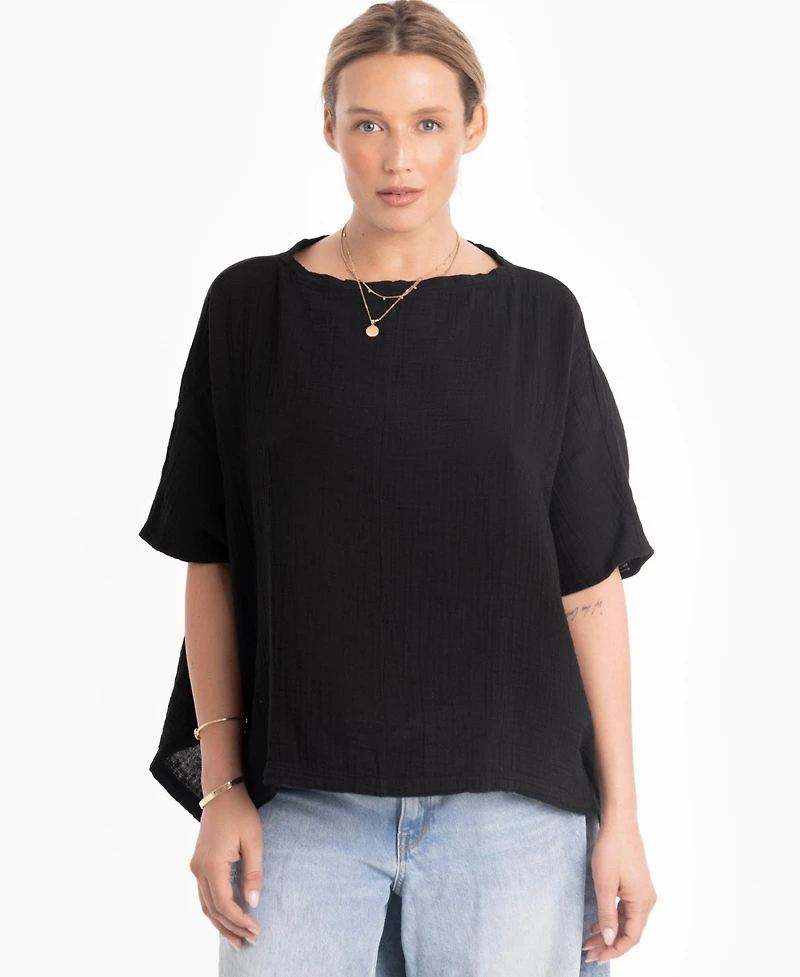 Ocean+Main Women's Square Gauze Top