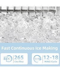 Cowsar Commercial Ice Maker, 265 lbs. Ice Production Daily