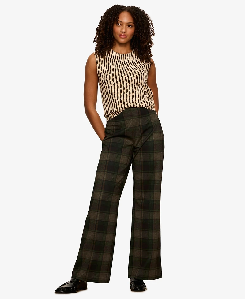 Sanctuary Petite Soft Printed Sleeveless Sweater
