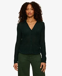 Sanctuary Petite Juno Textured Button-Front Shirt