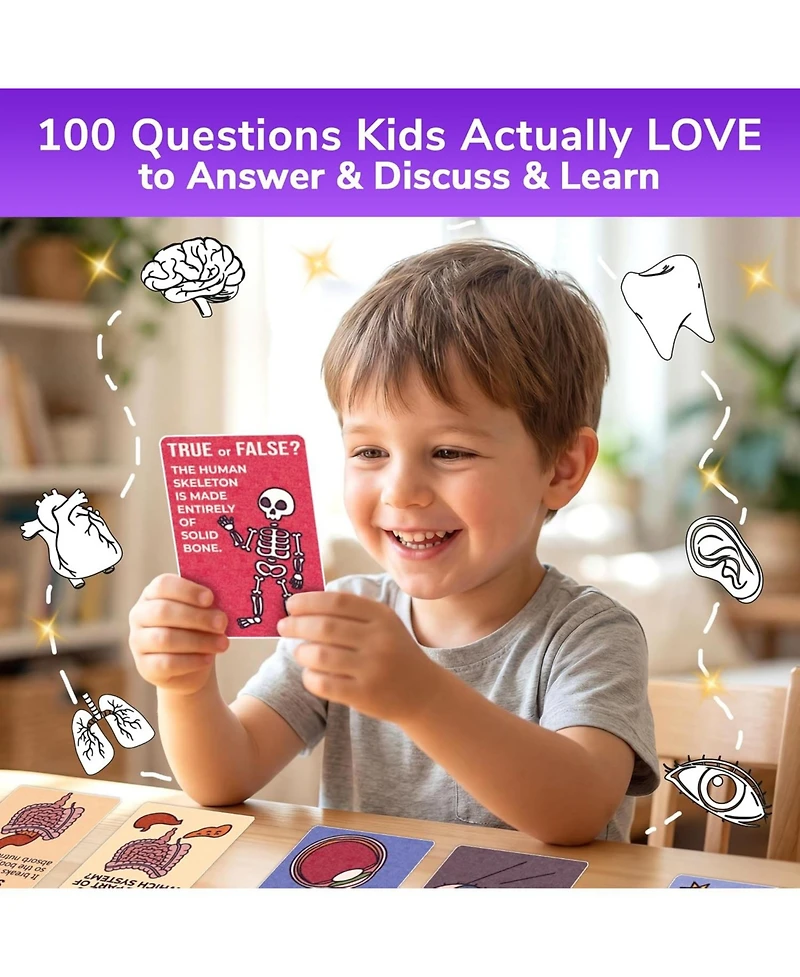 Quokka Trivia Games for Kids - Fun Card Game Family Night Educational Cards Kids, and Adults
