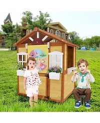 Yobtop Outdoor Playhouse for Kids